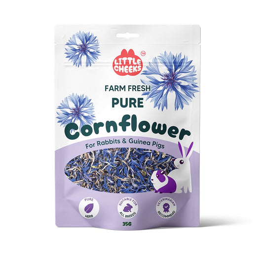 Little Cheeks Farm Fresh Pure Cornflower 35g for Rabbits & Guinea Pigs
