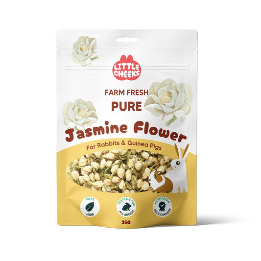 Little Cheeks Farm Fresh Pure Jasmine Flower 25g for Rabbits & Guinea Pigs