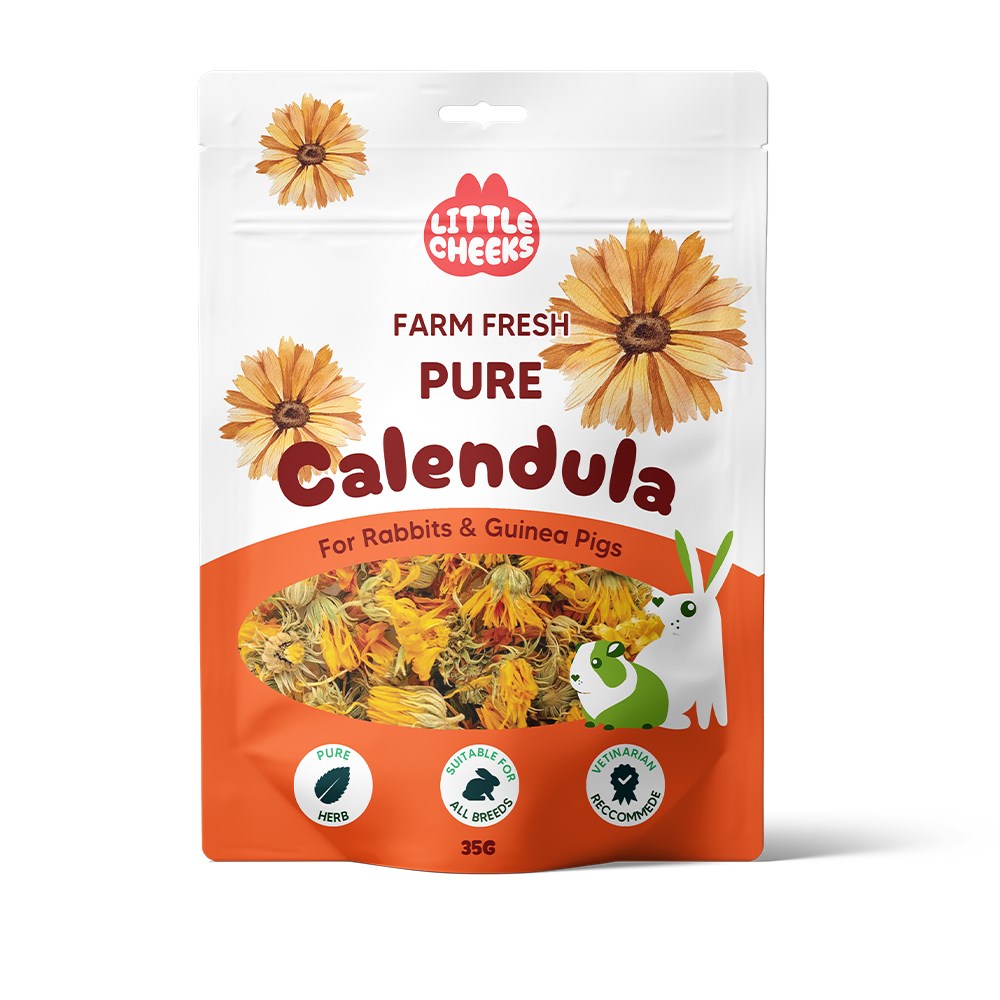 Little Cheeks Farm Fresh Pure Calendula 35g for Rabbits & Guinea Pigs