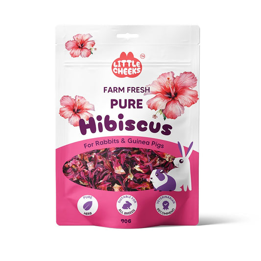 Little Cheeks Farm Fresh Pure Hibiscus 35g for Rabbits & Guinea Pigs