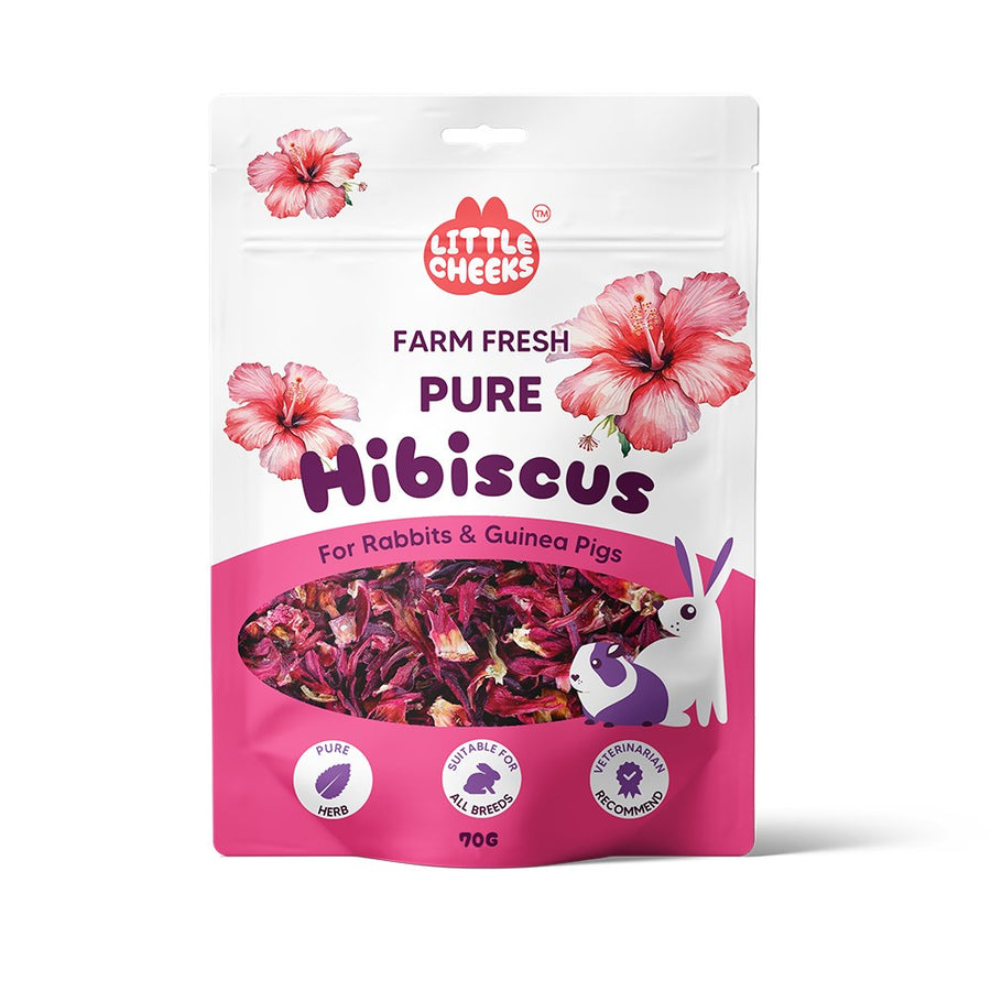 Little Cheeks Farm Fresh Pure Hibiscus 35g for Rabbits & Guinea Pigs