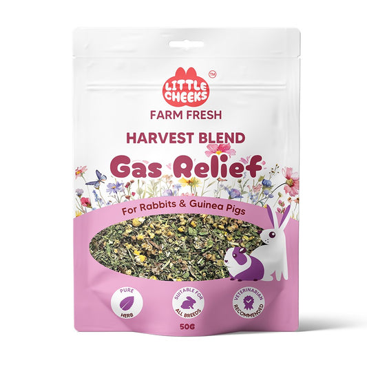 Little Cheeks Farm Fresh Harvest Blend Gas Relief 50g for Rabbits & Guinea Pigs