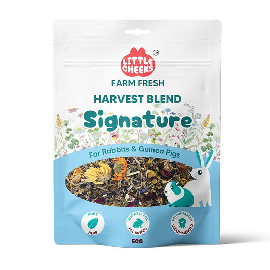 Little Cheeks Farm Fresh Harvest Blend Signature 50g for Rabbits & Guinea Pigs
