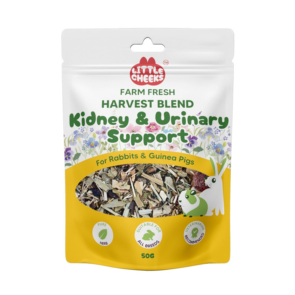Little Cheeks Farm Fresh Harvest Blend Kidney & Urinary Support 50g for Rabbits & Guinea Pigs