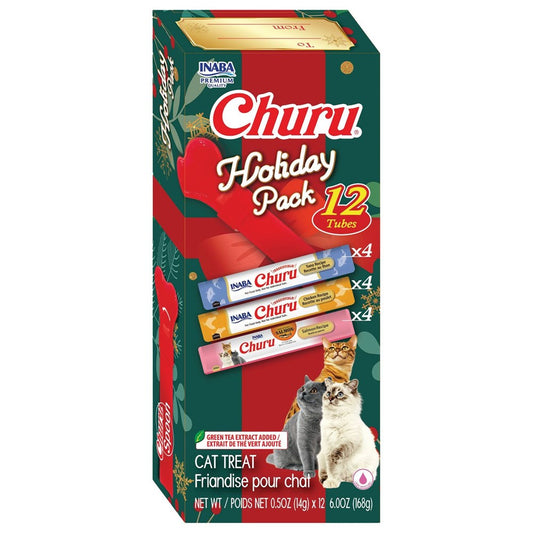 Inaba Holiday Churu – 12 Tubes + Spoon