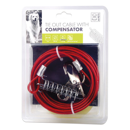 Tie-Out Cable with Compensator – 4.8 mm, up to 25 kg