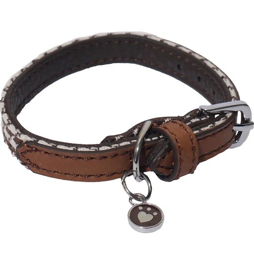 TOY DOG BROWN/CREAM DOGTOOTH SET