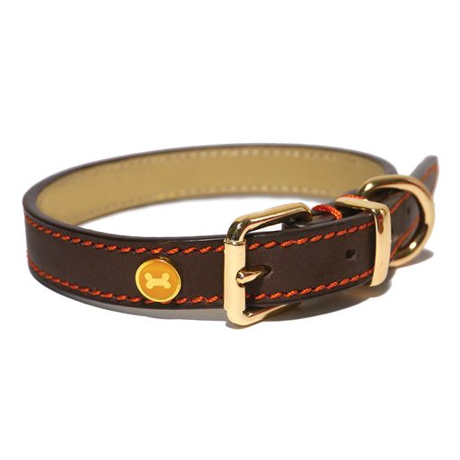 BROWN LEATHER COLLAR