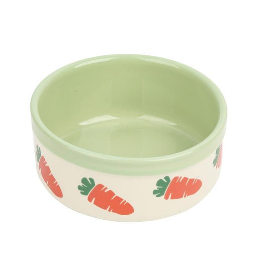 Ceramic Bowl Carrot Green