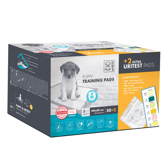 Uritest Training Pads 60cm x 60 cm- 50 regular pads + 2 uritest pads