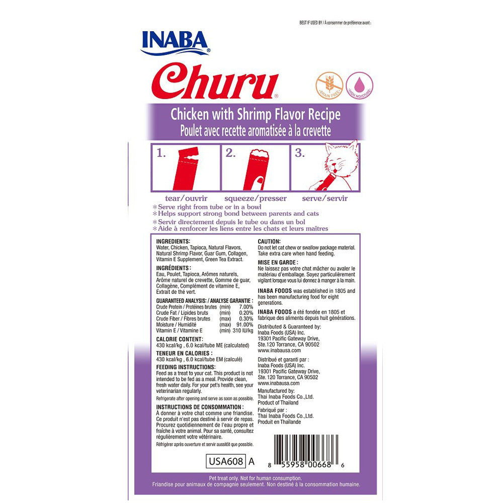Inaba- Churu Chicken with Shrimp Flavor Recipe