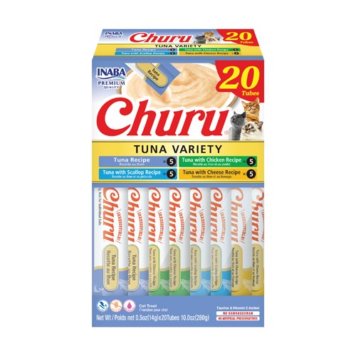Inaba Churu Tuna Varieties Box – 20 Tubes x 14 g