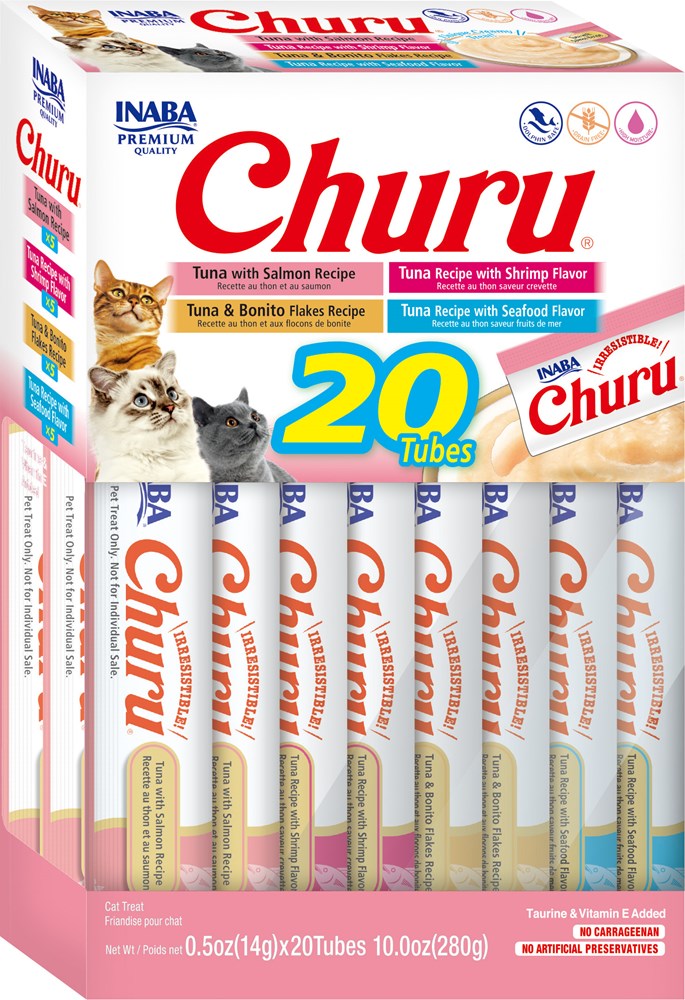 Inaba Churu Seafood Mix Variety – 20 Tubes x 14 g