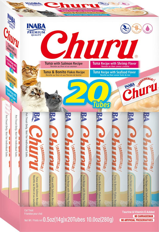 Inaba Churu Seafood Mix Variety – 20 Tubes x 14 g