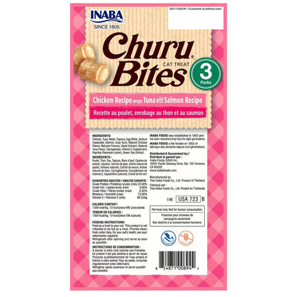 Inaba- Churu Bites Chicken Recipe wraps Tuna with Salmon Recipe