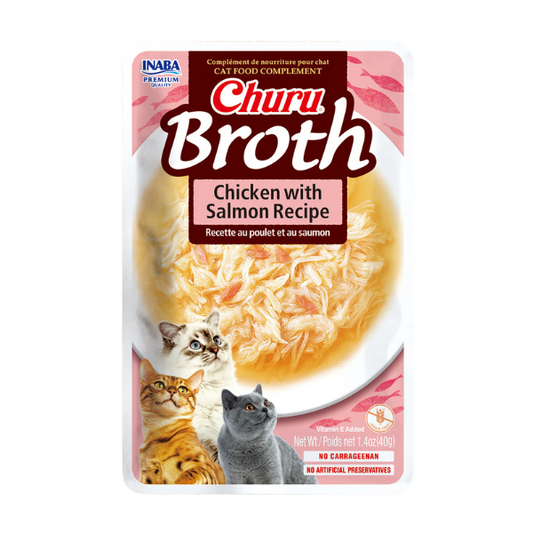Inaba Churu Broth Chicken with Salmon Recipe – 40 g