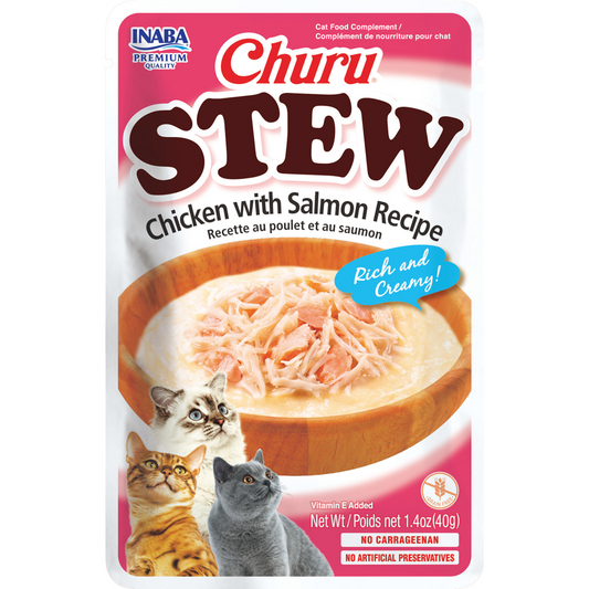 Inaba Churu Stew Chicken with Salmon Recipe – 40 g