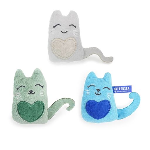 BATTERSEA CATNIP CATS (3PC)