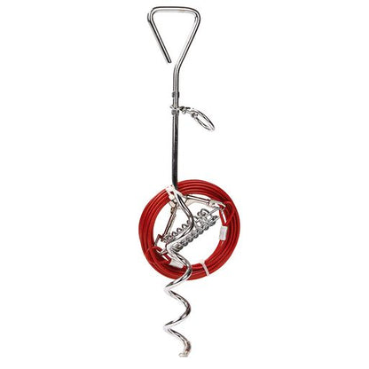 Triangle Tie Out Stake Set with Compemsator 4.8 mm.dia - 50 kg