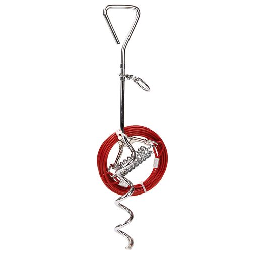 Triangle Tie Out Stake Set with Compemsator 4.8 mm.dia - 50 kg
