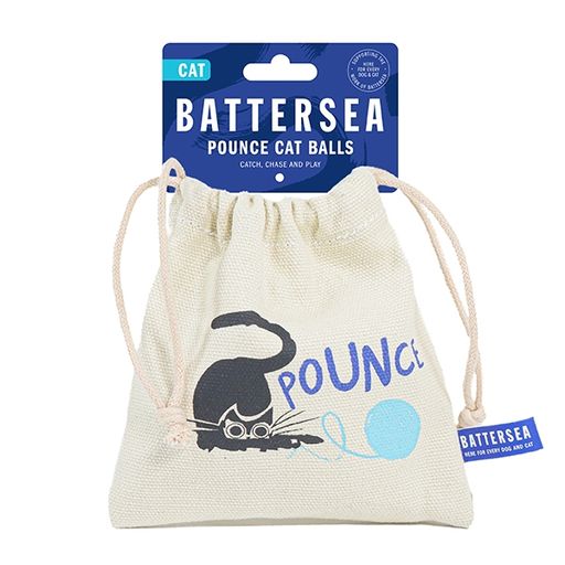 BATTERSEA POUNCE CAT BALLS (4PC)