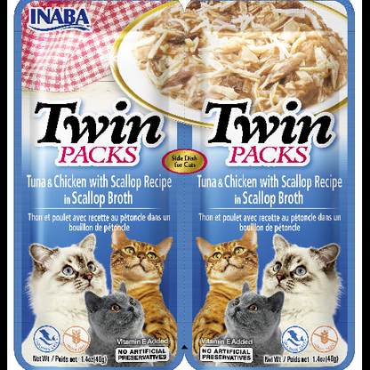 Inaba- Twin Packs Tuna with Chicken & Scallop Flavored Broth