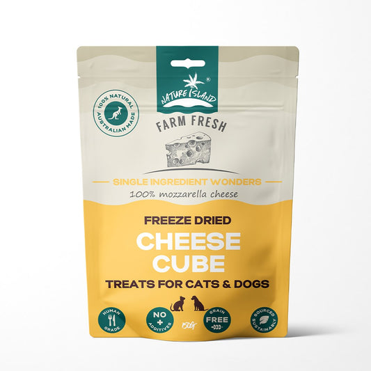 Nature Island Freeze-Dried Cheese Cubes – 150 g