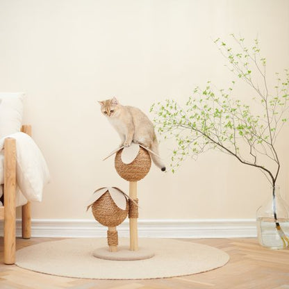 Petsbelle Bliss Solid Wood Cat Tree
