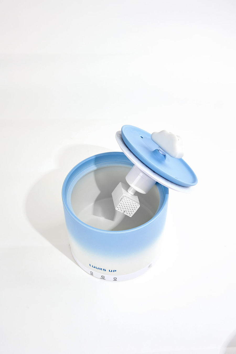 Cloud Drop Ceramic Drinking Fountain – Blue