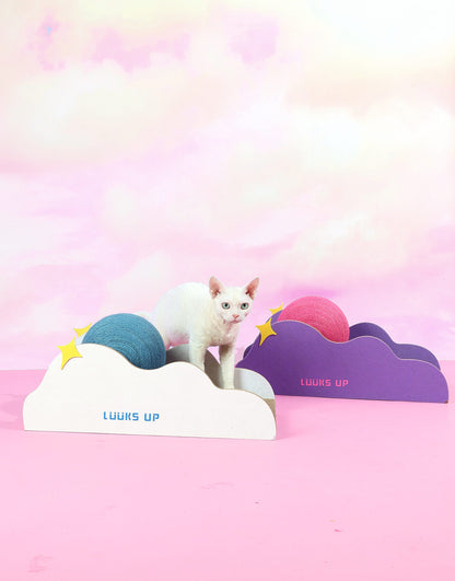 Luuks Up Astroball Cat Scratcher – White