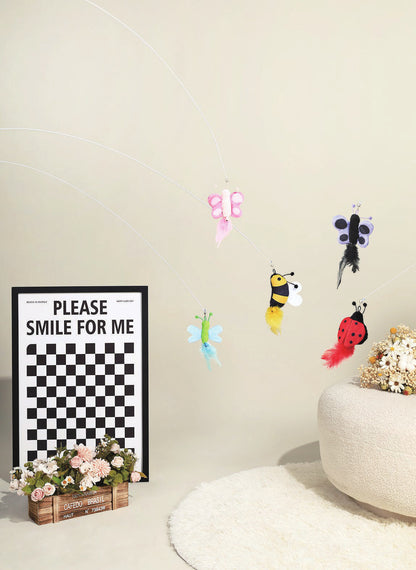 Luuks Up Bug Bounce Cat Teaser – Red Ladybug