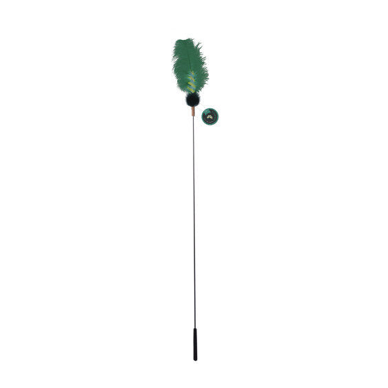 Luuks Up Plume Tail Teaser – Yellow Green Stripes