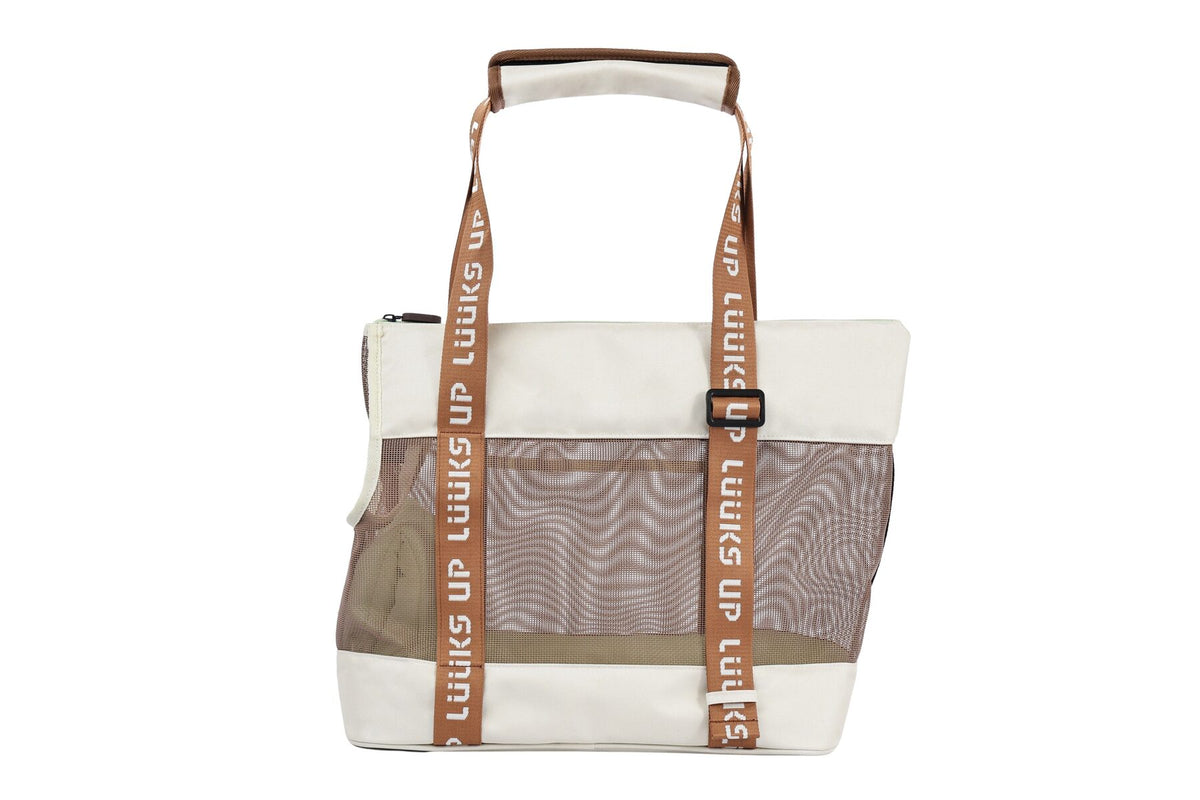 Luuks Up Urban Sport Pet Tote Carrier – Beige/Green