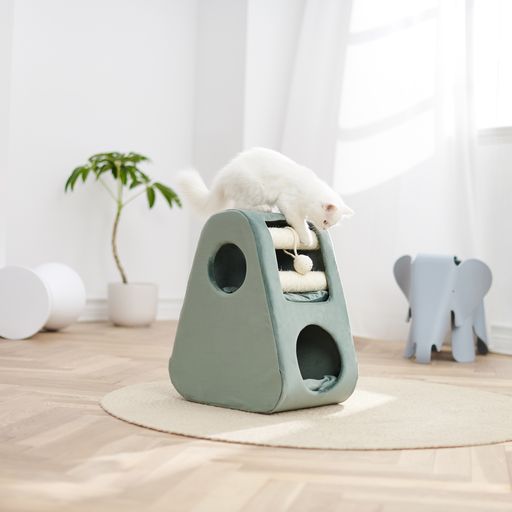 Petsbelle Dune Solid Wood Cat Tree