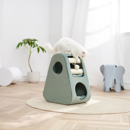 Petsbelle Dune Solid Wood Cat Tree