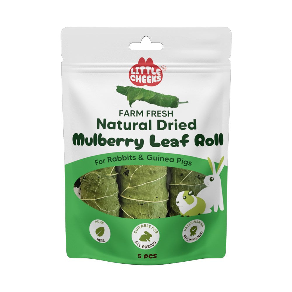 Little Cheeks Farm Fresh Natural Dried Mulberry Leaf Roll (5 pcs)