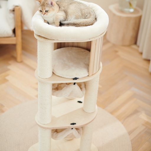 Petsbelle Halfair Solid Wood Cat Tree
