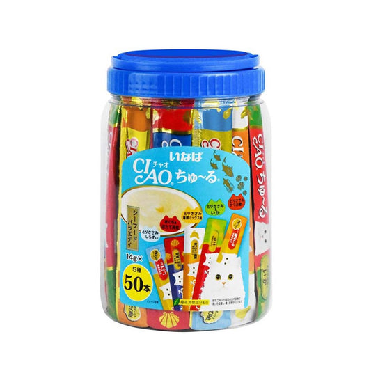 CIAO Churu Seafood Variety – 50 Tubes