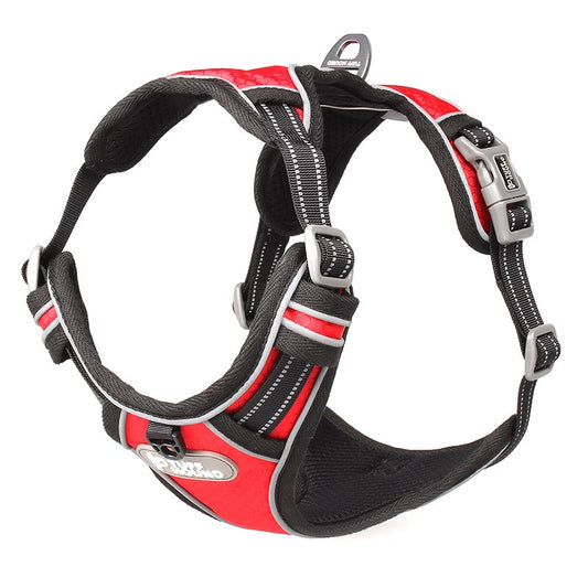 Tuff Hound Black-Red Harness