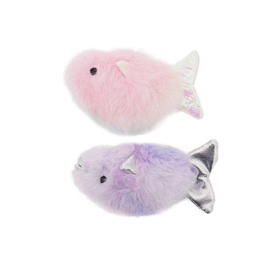 Under the Sea Twin Rainbow Fish Cat Toy