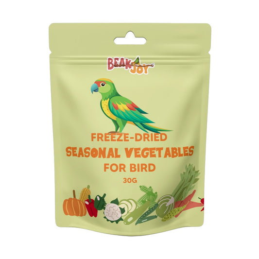 BeakJoy Freeze-Dried Seasonal Vegetables Bird Treat – 30 g