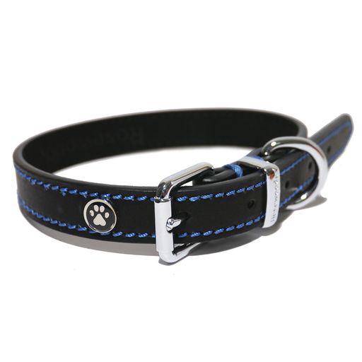 BLACK LEATHER COLLAR